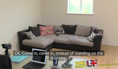 Stunning black Jasmine Webb swallows a massive white cock and rides it on casting