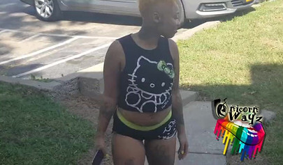 Inked black chick with short hair has her pussy licked and drilled rough and hard