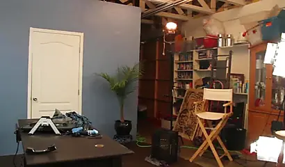 Behind the scenes footage of a beautiful ebony and foxy redhead fucking each other