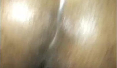 Horny ebony amateur with thick curves takes a big black cock deep in her tight ass