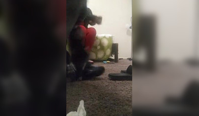 Thick amateur black chick cheats on her boyfriend and gets fucked by a white guy