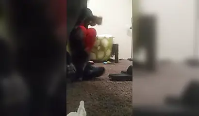 Thick amateur black chick cheats on her boyfriend and gets fucked by a white guy