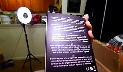 Cute and chubby ebony chick pleasures a big black cock with her mouth and sex toys