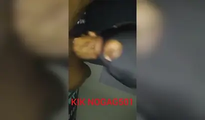 Naughty black amateur girl with a face mask loves giving a long and sloppy blowjob