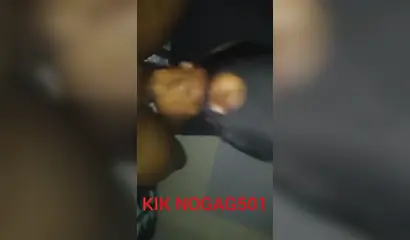 Naughty black amateur girl with a face mask loves giving a long and sloppy blowjob