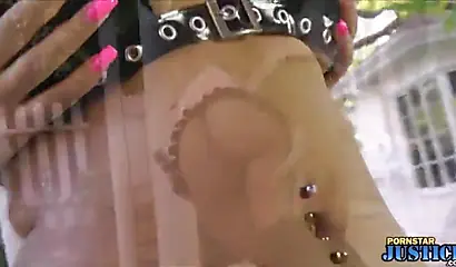 Compilation of a dashing black chick Havana Ginger seducing and giving handjobs