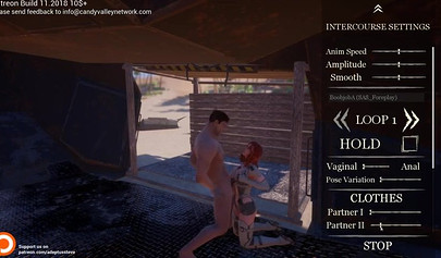 Ebony chicks take huge black dicks in a video game and they seem to love it