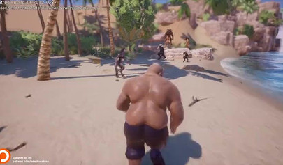 Ebony chicks take huge black dicks in a video game and they seem to love it