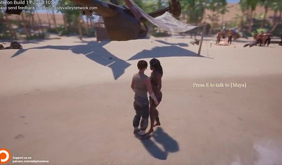 Ebony chicks take huge black dicks in a video game and they seem to love it