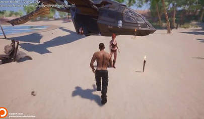 Ebony chicks take huge black dicks in a video game and they seem to love it