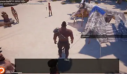 Ebony chicks take huge black dicks in a video game and they seem to love it