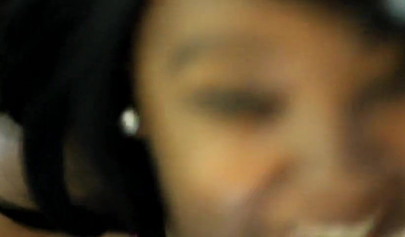 Teenage ebony sweetie with a big ass sucks a dick and then gets fucked in it