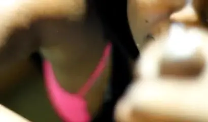 Teenage ebony sweetie with a big ass sucks a dick and then gets fucked in it