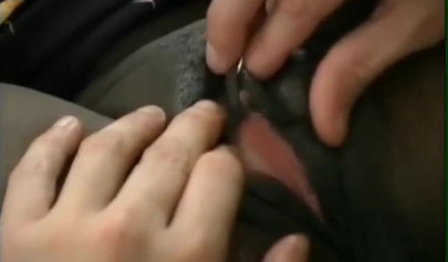 Ebony stepmom with massive boobies anally penetrated by her white stepson