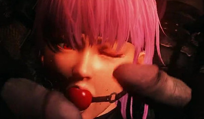 Anime busty chicks get their holes ravaged by 3-D big black dicks and love it