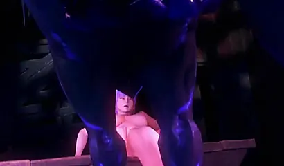 Anime busty chicks get their holes ravaged by 3-D big black dicks and love it