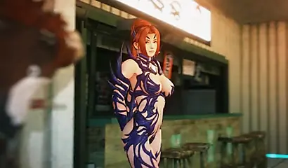 Anime busty chicks get their holes ravaged by 3-D big black dicks and love it