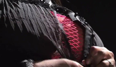 Dominant ebony Vanessa Blue shows off her perfect tits and teases your hard cock