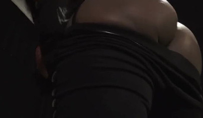 Dominant ebony Vanessa Blue shows off her perfect tits and teases your hard cock