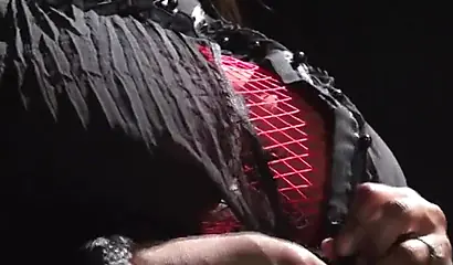 Dominant ebony Vanessa Blue shows off her perfect tits and teases your hard cock