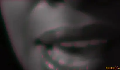 JOI video with a dominant ebony babe with big round tits wearing sexy lingerie