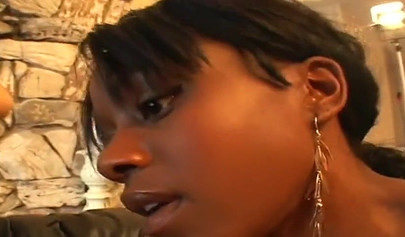 Three horny ghetto black chicks dominate a white guy and fuck him with strapons