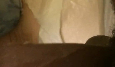 Horny and kinky masked black chick deepthroats and chokes on a massive hard dick