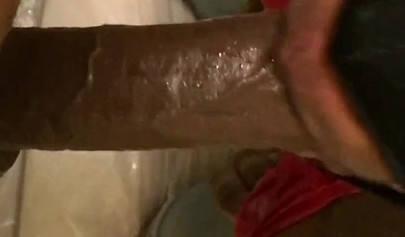 Horny and kinky masked black chick deepthroats and chokes on a massive hard dick