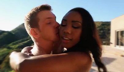 Compilation video of stunning black babes sucking and being fucked by white cocks