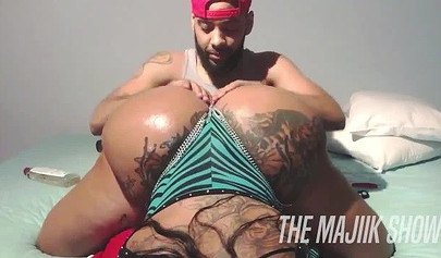 Thick ebony with monster curves enjoys riding and sucking cock in a sixty nine