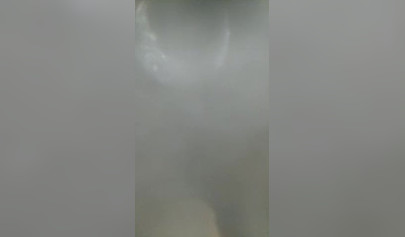 Horny ebony chick gives a rough deepthroat and gets fucked hard in her tight mouth