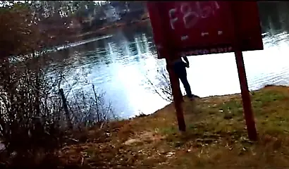 Curvy and adorable black teenie gives an outdoor blowjob and fucks doggy style