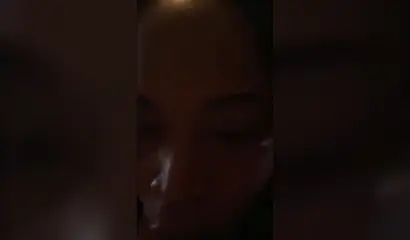 Black babe has no shame as she is filmed on camera phone while sucking a dick