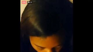 Black shows how to suck dick on facebook Black Slut Shows Her Dick Sucking Skills Live On Facebook As She Deepthroats