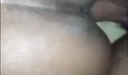 Ebony with big ass sucks a dick as deep as she can before taking it in her pussy