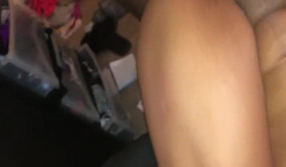 Ebony slut is drilled by big black cock balls deep in her dripping wet pussy