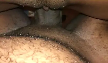 Ebony slut is drilled by big black cock balls deep in her dripping wet pussy