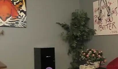 Dominant black MILF makes her employee drop on his knees to lick her fat ass