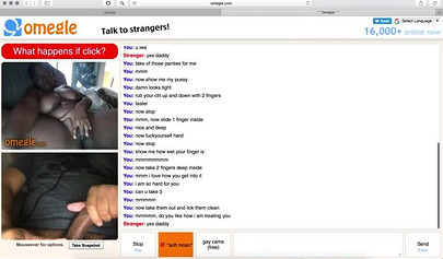 Submissive ebony amateur with enormous tits masturbates in her sex webcam show