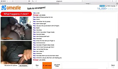 Submissive ebony amateur with enormous tits masturbates in her sex webcam show