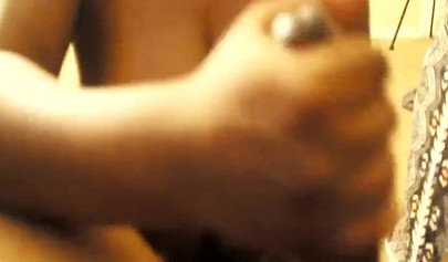 Black amateur in fishnets gives a fantastic blowjob before her pussy is drilled