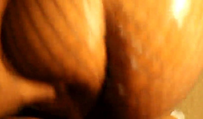 Black amateur in fishnets gives a fantastic blowjob before her pussy is drilled