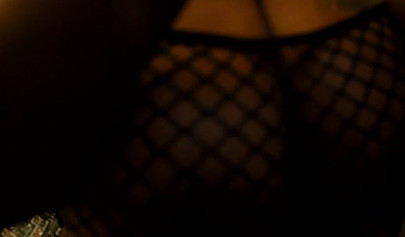 Black amateur in fishnets gives a fantastic blowjob before her pussy is drilled
