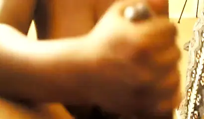 Black amateur in fishnets gives a fantastic blowjob before her pussy is drilled