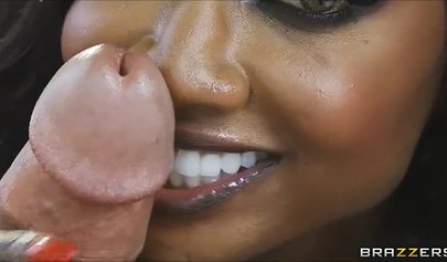 Sexy compilation featuring Diamond Jackson sucking big cocks and receiving facials