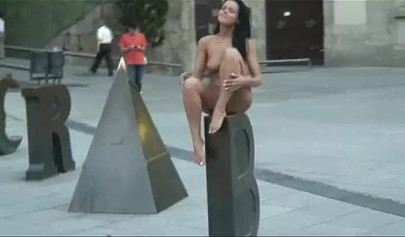 Compilation of naked black chicks strolling in public and showing their hot bodies