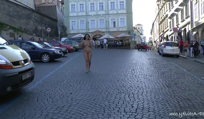 Compilation of naked black chicks strolling in public and showing their hot bodies