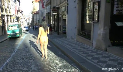 Compilation of naked black chicks strolling in public and showing their hot bodies