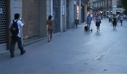 Compilation of naked black chicks strolling in public and showing their hot bodies