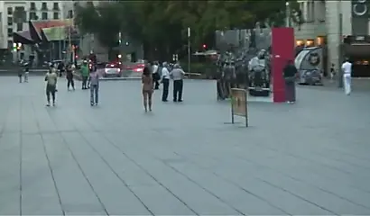 Compilation of naked black chicks strolling in public and showing their hot bodies